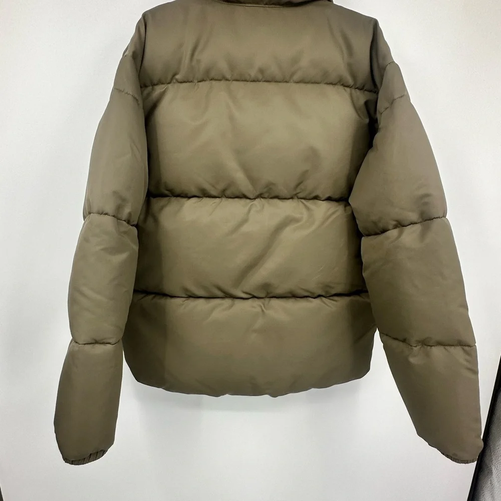 *NWT Abercrombie & Fitch Brown Puffer Jacket Mens Medium